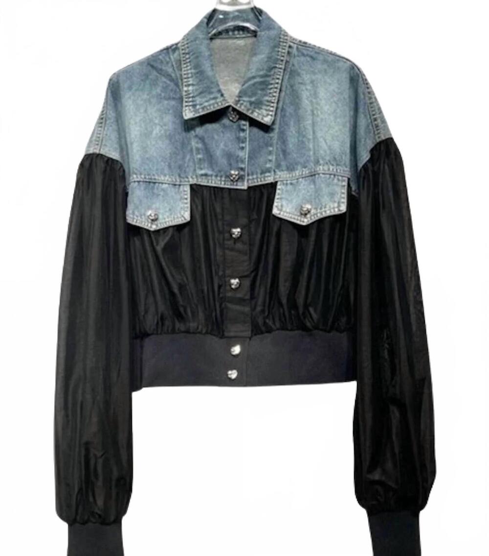 NEW MADONNA & CO. women's woven jean jacket in denim